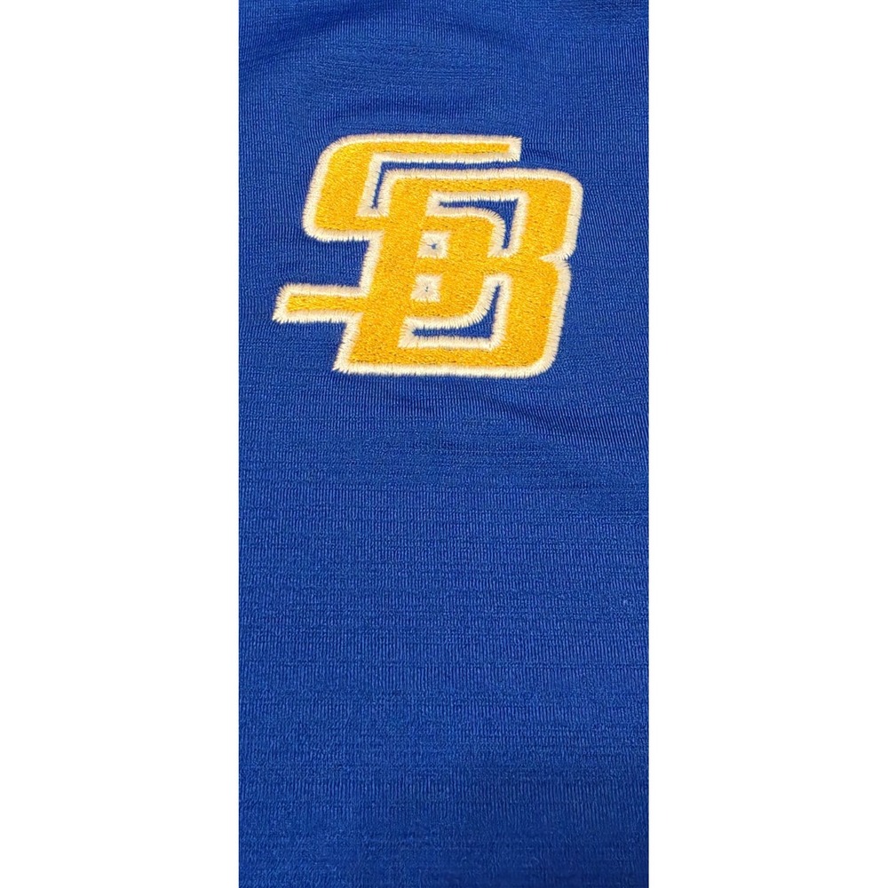 Nike Santa Barbara Spandex Crew Neck Royal Blue Pullover Large - Picture 3 of 6